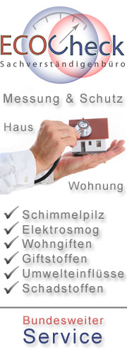 Ecocheck Sachverst&auml;ndigenb&uuml;ro schimmelpilz messung untersuchung beseitigung